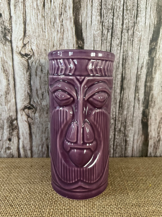 Chiki Tiki Purple Ceramic Mug Souvenir Tumbler  Aloha Polynesian Island Fusion Fun Big Al by Archie McPhee