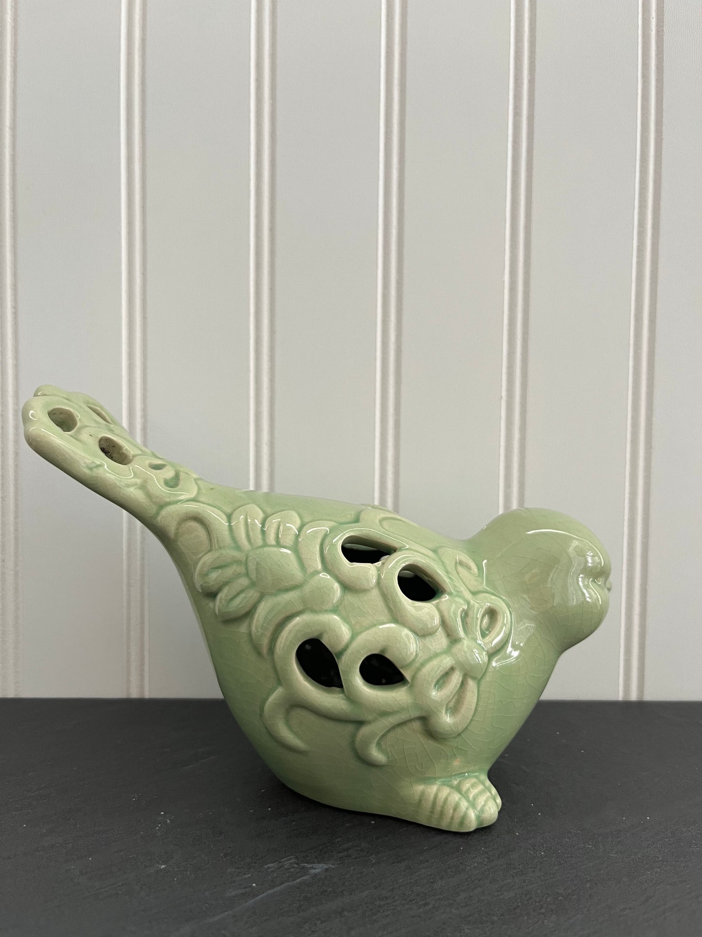 Ceramic Decorative Bird Potpourri Sachet Fragrance Holder - Green