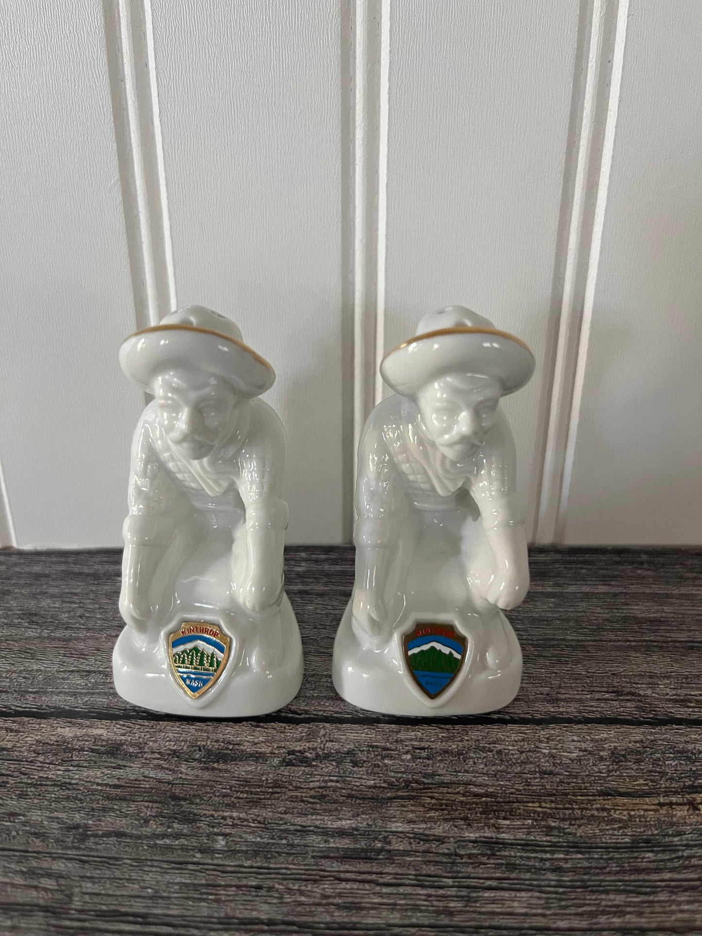 Vintage Winthrop Wash Cowboy Salt & Pepper Shaker Set