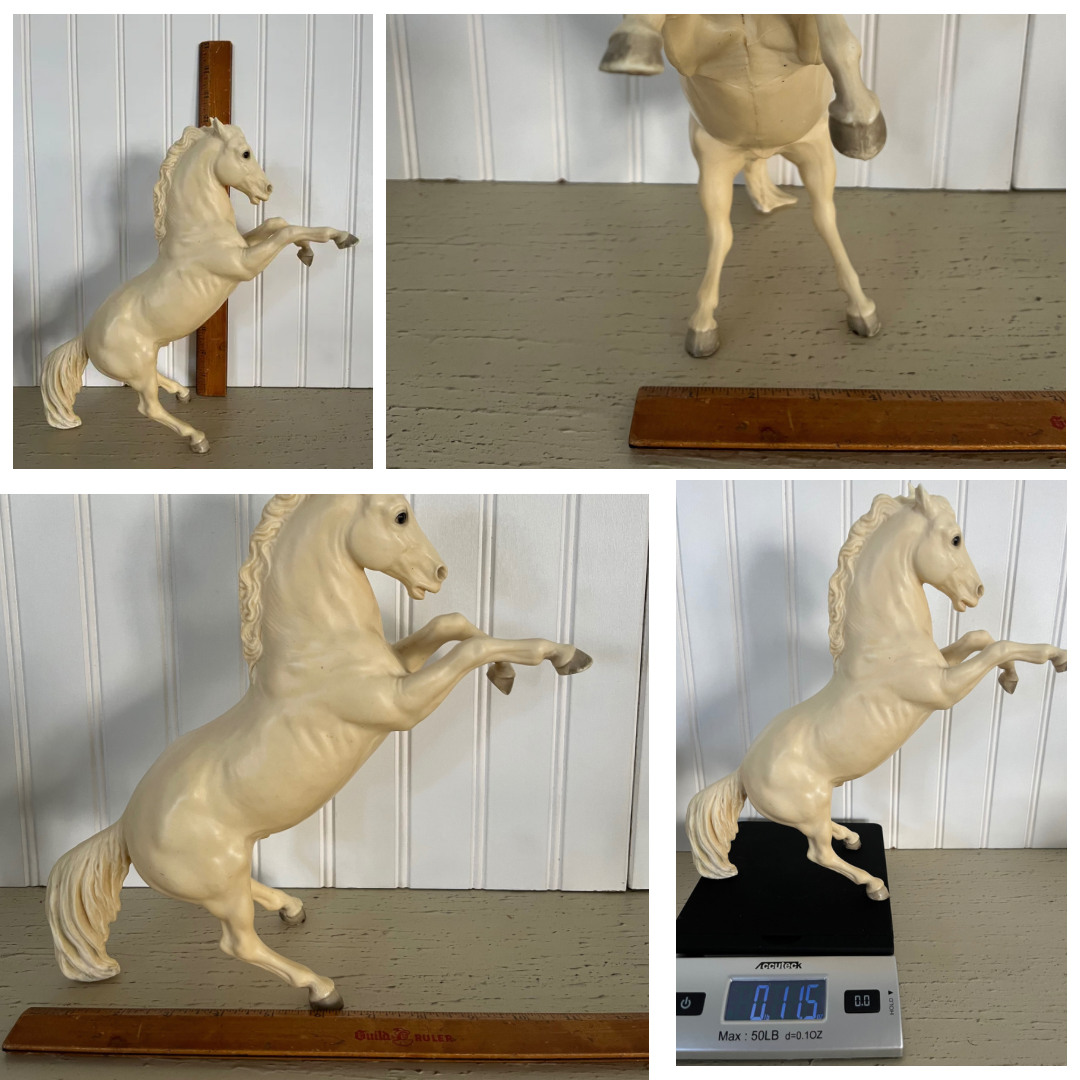 Vintage Breyer Horse Matte Alabaster Fighting Stallion Breyer King