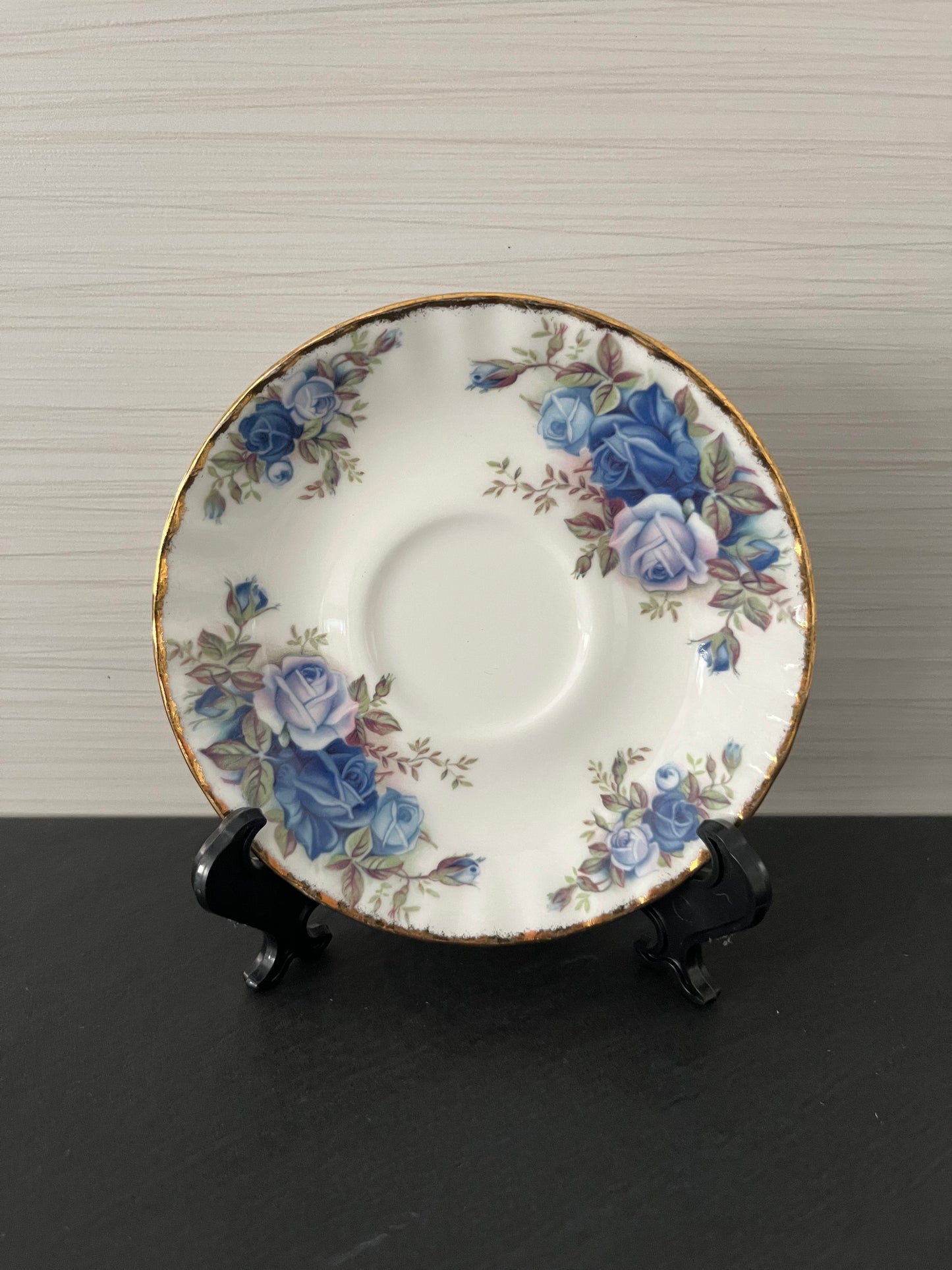 Grandmillennial Style Vintage Mid Century Royal Albert Moonlight Rose Porcelain Tea Saucer - 5.5" Diameter