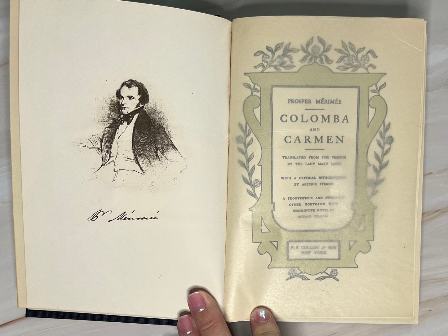 Colomba and Carmen by Merimee - Vintage 1901 French Classical Romances Collection