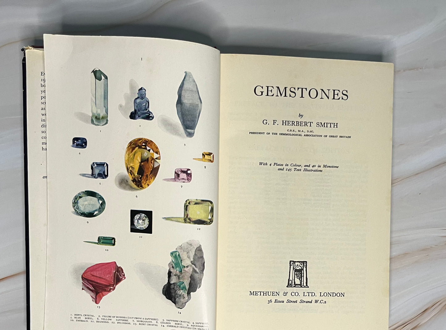 Vintage 1950 Edition Gem Stones by G.F. Herbert Smith - Collector's Classic