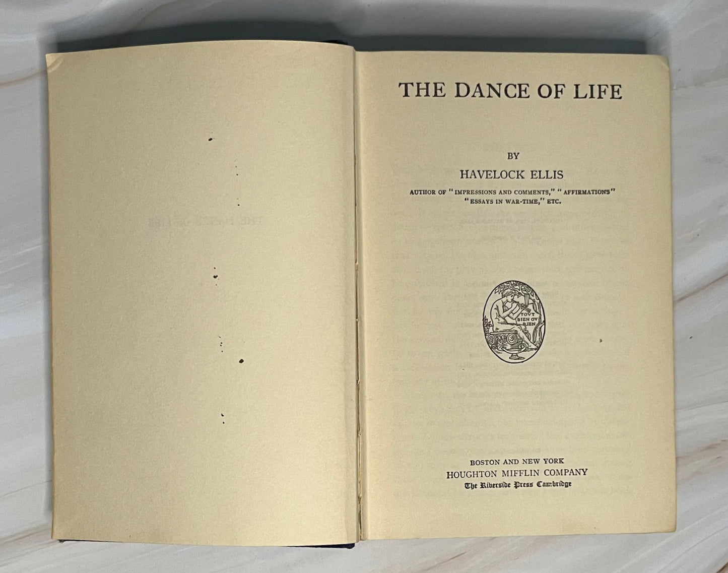 The Dance of Life: A Vintage Exploration by Havelock Ellis (1923)