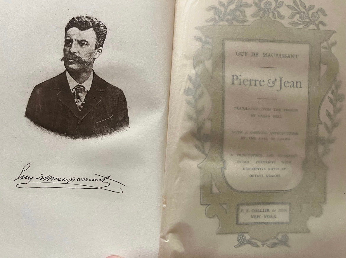 Pierre and Jean by Maupassant - Vintage 1901 French Classical Romances Collection