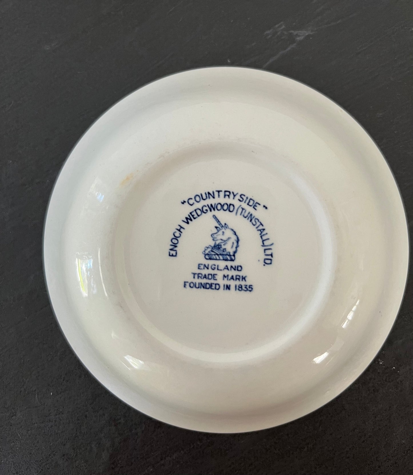 Grandmillennial Style Vintage 1966-1968 Wedgwood Countryside Blue and White Fruit Dessert Butter Sauce Small Bowl - Classic Elegance in Collectible Tableware